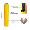 We Pad It Safety Pole Pad, 6 FT Tall, 2 Thick Foam, Weatherproof, UV-Resistant, Grommet & Tie Closure with Hook/Loop Flap Cover, Pickleball Pole Pad view 2