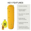 Nemo Equipment Tensor Trail Ultralight Insulated Sleeping Pad - Regular Mummy (72" x 20) - Mango/Huckleberry view 2
