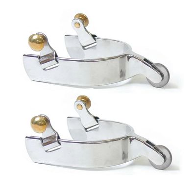 PG Polo Spurs Stainless Steel 1-1/4 inch with Roller