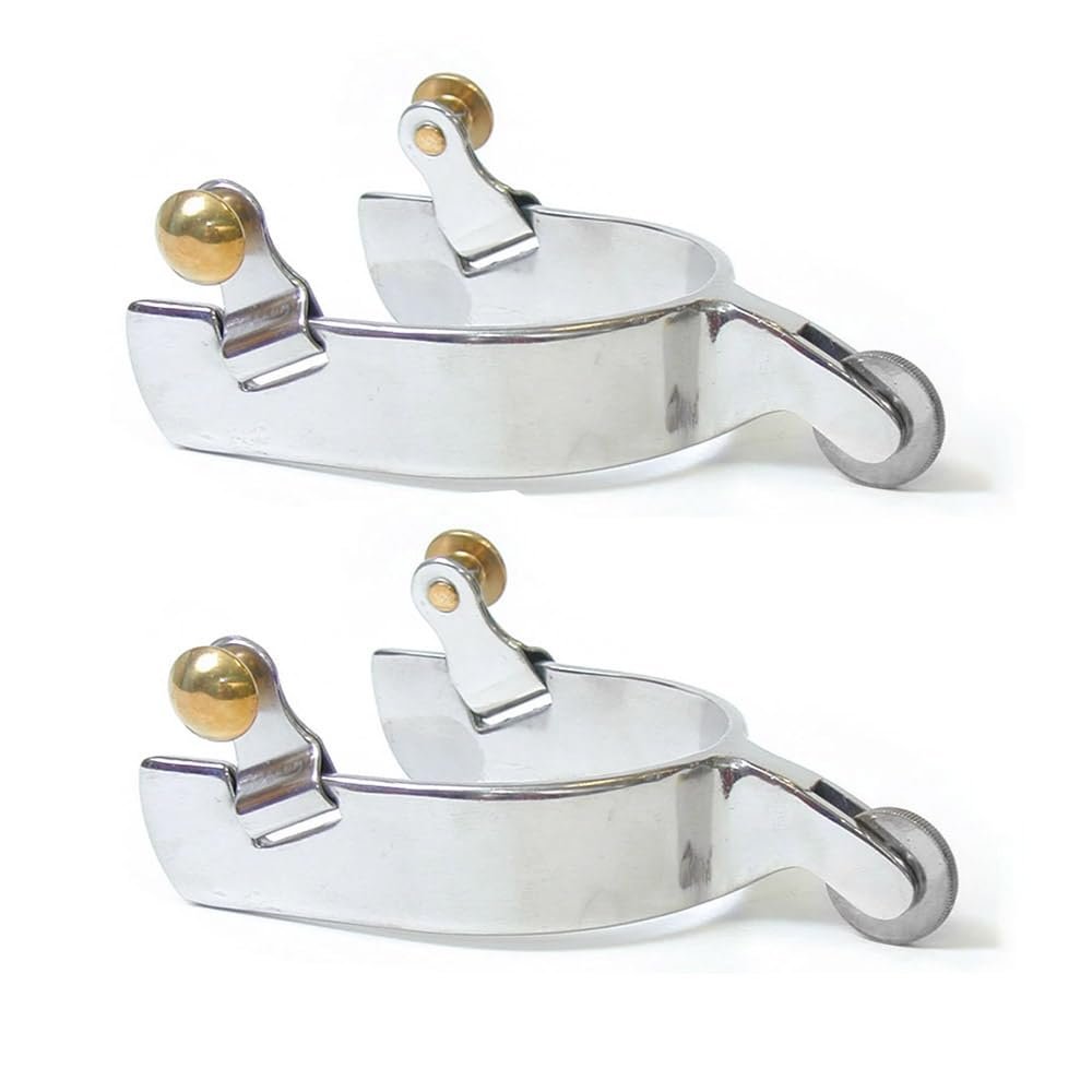 PG Polo Spurs Stainless Steel 1-1/4 inch with Roller