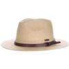 Panama Jack Straw Safari Hat - Vegan Leather Band Matte Toyo, UPF 50+ Sun Protection Tan view 1