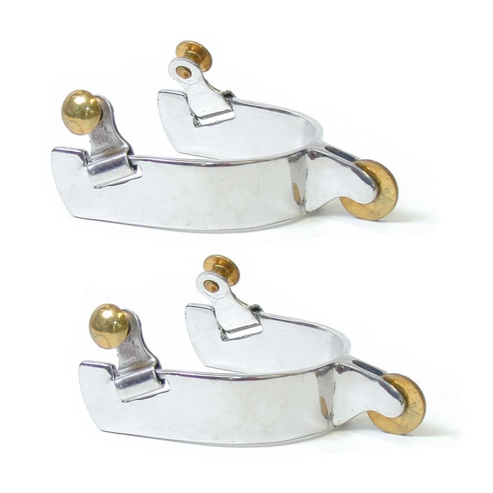 PG Polo Spurs Stainless Steel 3/4 inch with Brass Roller