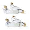 PG Polo Spurs Stainless Steel 3/4 inch with Brass Roller view 1