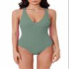 BCA by Rebecca Virtue Women's Standard Madilynn Texture One Piece Swimsuit, Sage view 1