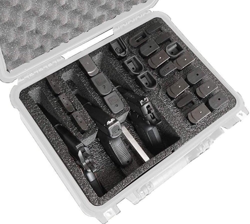 Case Club Foam Only to Fit Apache 3800 (Harbor Freight) - 3 Pistol & Accessory Foam Set