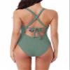 BCA by Rebecca Virtue Women's Standard Madilynn Texture One Piece Swimsuit, Sage view 2