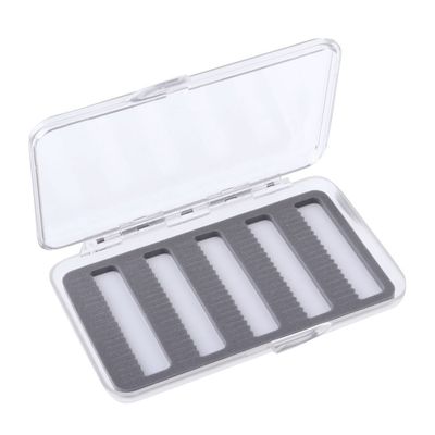 Assorted Fly Fishing Box with Clear Lid and Foam Insert
