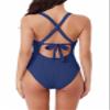 BCA by Rebecca Virtue Women's Standard Madilynn Texture One Piece Swimsuit, Indigo view 2