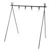 XHTLLO Camping Hanging Rack, 8kg Bear The Weight Portable Clothesline Hanging Gear, Lightweight Storage Outdoor Triangle Rack, Outdoor Supplies view 1
