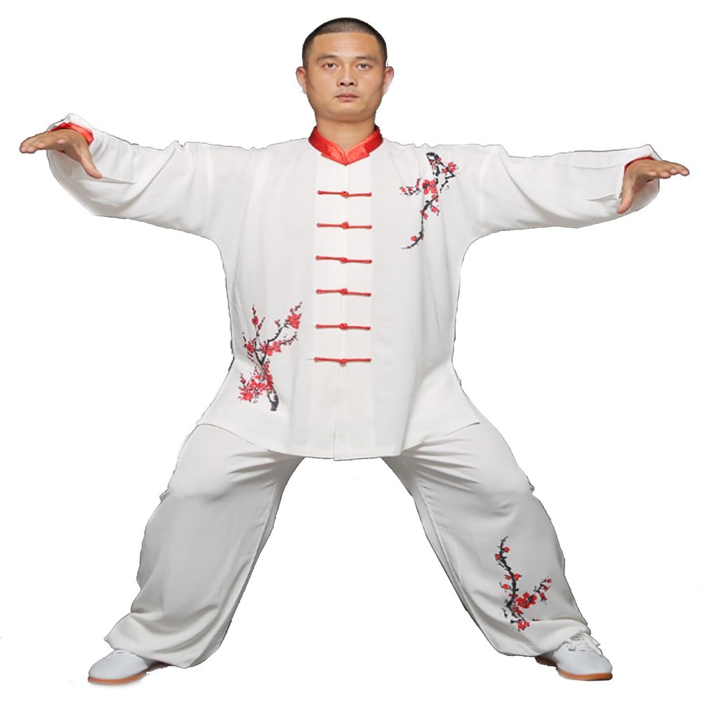 NineFit Basics Kung Fu Tai Chi Uniform Martial Arts Wear Zen Meditation Suit Unisex Training Cloths Uniform(B,S), Small