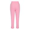 Uillui Dress Pants for Women Business Casual High Waist Pleated Cropped Pants Trendy Solid Slacks Office Trousers Workwear view 4