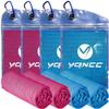 YQXCC Cooling Towels | 4 Pack 40"x12" | Cool Cold for Neck | Microfiber Soft Breathable Chilly | for Yoga, Golf, Gym, Camping, Running, Workout & More Activities view 1