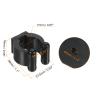 PATIKIL 17mm Dia Billiards Cue Locating Clip Holder, 12 Pack Plastic Snooker Clip for Fishing Rod Pool Cue Rack Storage, Black view 2