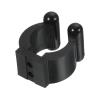 PATIKIL 17mm Dia Billiards Cue Locating Clip Holder, 12 Pack Plastic Snooker Clip for Fishing Rod Pool Cue Rack Storage, Black view 4