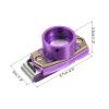 PATIKIL Billiard Magnetic Chalk Holder, Round Aluminum Alloy Pool Billiard Cue Chalk Tip Case with Belt Clip for Snooker Sports Accessories, Purple Brown view 2