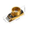 PATIKIL Billiard Magnetic Chalk Holder, Round Aluminum Alloy Pool Billiard Cue Chalk Tip Case with Belt Clip for Snooker Sports Accessories, Gold Black view 2
