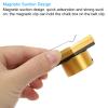 PATIKIL Billiard Magnetic Chalk Holder, Round Aluminum Alloy Pool Billiard Cue Chalk Tip Case with Belt Clip for Snooker Sports Accessories, Gold Black view 4