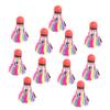 Kisangel 11pcs Colorful Shuttlecocks Creative Training Birdies for Entertainment Design for Beginners and Amateurs for Family Play view 1