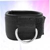 Kisangel 3pairs Ankle Protector Strap for Gym Leg Stretch Training Cotton Support for Men Women Reduces Pain Injury Risk for Black view 2