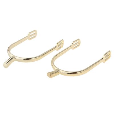 NineFit Basics Premium Stainless Steel Equestrian Horse Riding Spikes for Men - Set of 2, Gold, as described