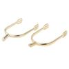 NineFit Basics Premium Stainless Steel Equestrian Horse Riding Spikes for Men - Set of 2, Gold, as described view 1