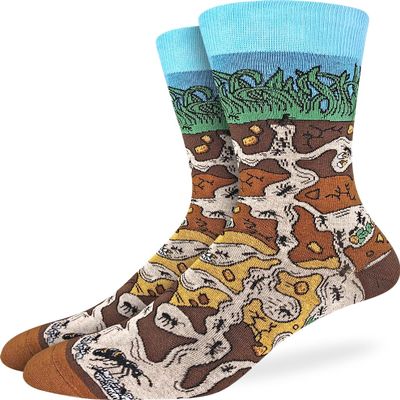 Good Luck Sock Men's Ant Colony Socks, Adult, Shoe Size 7-12