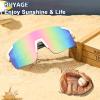 BUYAGE Cycling Glasses for Men Women, Youth Baseball Sunglasses Teens Softball Running Sports 80s Shades view 3