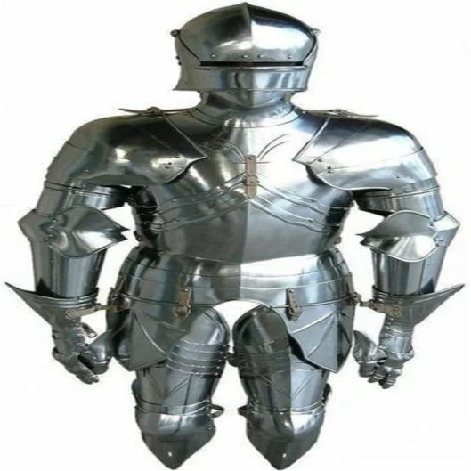 Medieval Wearable Knight Suit Of Armor, Steel Crusader Gothic Larp Halloween Armour set By Antique House Craft