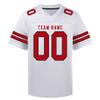 Custom Football Jersey Personalized Stitched/Printed Team Name & Number Customized Football Jersey for Men Women Youth (US, Alpha, One Size, Regular, Regular, White-Red) view 1
