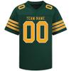 Custom Football Jersey Personalized Stitched/Printed Team Name & Number Customized Football Jersey for Men Women Youth (US, Alpha, One Size, Regular, Regular, Green-Yellow) view 1