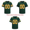 Custom Football Jersey Personalized Stitched/Printed Team Name & Number Customized Football Jersey for Men Women Youth (US, Alpha, One Size, Regular, Regular, Green-Yellow) view 2