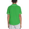 BAICAIYU Kids Baseball Jersey Solid Button Down Shirts Sports Uniform for Boy Gril Softball Green view 2