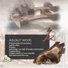 FORRTY Walnut Wood Dumbbell Stand Dumbbell Holder Solid Wood Dumbbell Rack Dumbbell Holder 2 Pack Dumbbell Rack Stand Dumbbell Set Tray Dumbbell Tray Wooden Dumbbell Rack 4.8X5.2X1.2in view 2