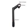 TQASER Handle Bar Stem Gooseneck Shape Bicycle Handlebar Stem E-Bike Aluminum Gooseneck Design Handlebar 80mm*25.4mm*22.2mm*180L Bicycle Accessories(Black 25.4) view 2