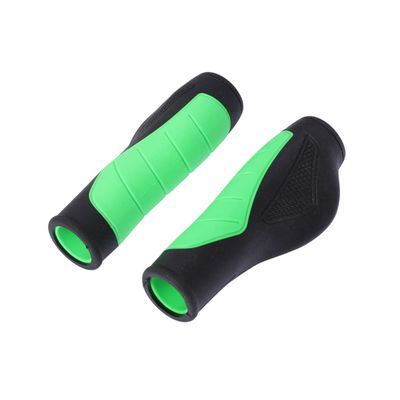 Yardwe 2pcs Ergonomic Bike Handlebar Grips Anti-Skid Non-Slip TPE Grips for Comfort and Vibration Absorption Green for Mountain and Road Bicycles