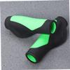 Yardwe 2pcs Ergonomic Bike Handlebar Grips Anti-Skid Non-Slip TPE Grips for Comfort and Vibration Absorption Green for Mountain and Road Bicycles view 2
