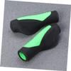 Yardwe 2pcs Ergonomic Bike Handlebar Grips Anti-Skid Non-Slip TPE Grips for Comfort and Vibration Absorption Green for Mountain and Road Bicycles view 3