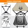 AYAMAYA Ultralight High Back Camping Chair - Upgraded All Aluminum Widen Frame Structure Folding Chairs with Side Pocket & Carry Bag Compact for Outdoor Camping Hiking Fishing Backpacking view 3