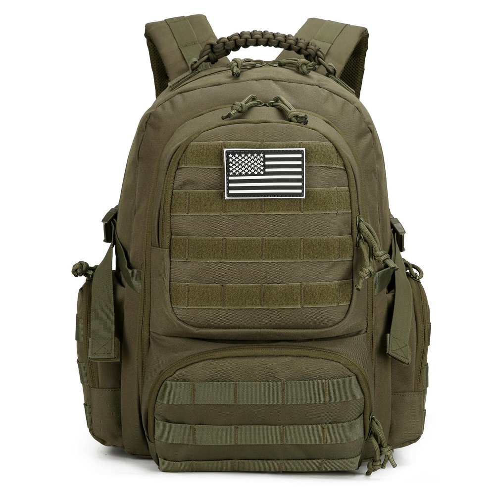 30L Military Tactical Backpack for Men 3 day Assault Pack Molle Backpack Tactical Hiking Rucksack (Army Green)