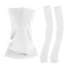 Sports Arm Sleeves Polyester White for Driving Hiking Uv Protection view 1