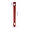 M METERXITY 6 Pack Aluminum Alloy Tent Tensioners - 2 Holes Guyline Cord Adjuster Camping Supplies, Apply to Camping Hiking Traveling (100mm, Red) view 3