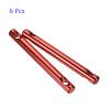M METERXITY 6 Pack Aluminum Alloy Tent Tensioners - 2 Holes Guyline Cord Adjuster Camping Supplies, Apply to Camping Hiking Traveling (100mm, Red) view 4