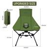 AYAMAYA Ultralight High Back Camping Chair, Upgraded All Aluminum Widen Frame Structure Folding Chairs with Side Pocket & Carry Bag Compact for Camping Hiking Fishing Backpacking Outdoor view 2