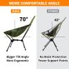 AYAMAYA Ultralight High Back Camping Chair, Upgraded All Aluminum Widen Frame Structure Folding Chairs with Side Pocket & Carry Bag Compact for Camping Hiking Fishing Backpacking Outdoor view 4