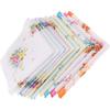 10pcs Womens Vintage Floral Print Cotton Handkerchief, Hanky Bulk Set, Handkerchiefs view 3