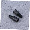 Black Aluminum Alloy Bike Valve Caps 12 Piece Set for Bicycle view 2
