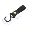 M METERXITY 4 Pack Camping S Shelf Hooks - Leather Straps with Hooks Camping Light Hook Hangers, Apply to Hanging Pots Pans Cups (Black) view 3