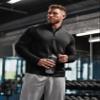 Zengjo Athletic Jacket Men Full Zip Lightweight(Black,L) view 3
