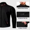 Zengjo Athletic Jacket Men Full Zip Lightweight(Black,L) view 4