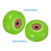 PATIKIL 52mm 95A Skateboard Wheels with Red Bearings, 4 Pack Street Wheels with Skate Tool for Skateboards Tricks Cruiser Wheel Replacement, Green view 3